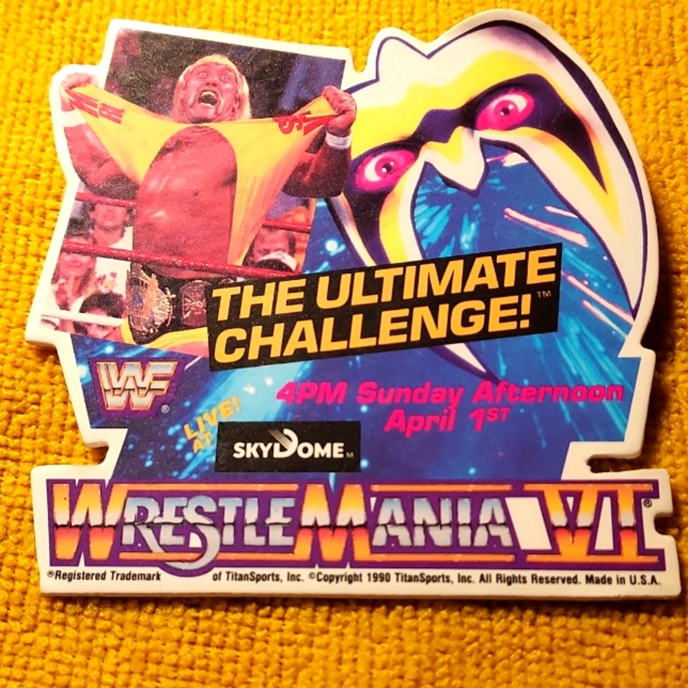 Wwf WrestleMania 6 pin